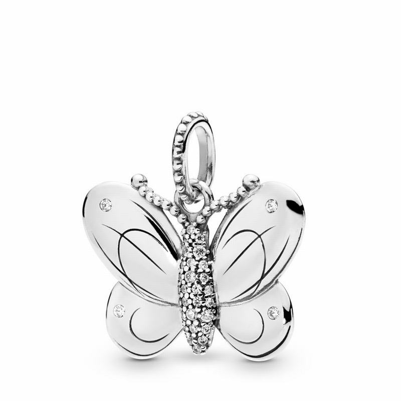 Pandantive Pandora Decorative Butterfly Argint (pg6h3GUt)